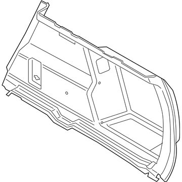 BMW 51-47-7-425-346 RIGHT TRUNK TRIM