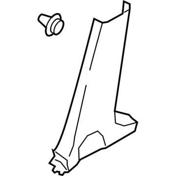 Infiniti 76915-1MA0C GARNISH Center Pillar Lower RH