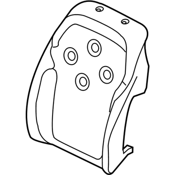 BMW 52-10-7-443-458 FOAM ELEMENT, COMFORT B-REST