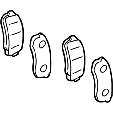 Lexus 04466-60140 Rear Disc Brake Pad Kit