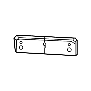 Mopar 6WA18RXFAA BRACKET-LICENSE PLATE