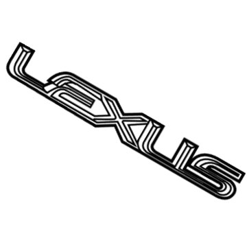 Lexus 75442-0E010 Back Door Name Plate, No.2