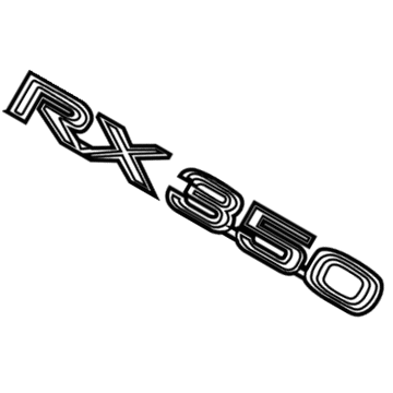 Lexus 75443-0E020 Back Door Name Plate, No.3