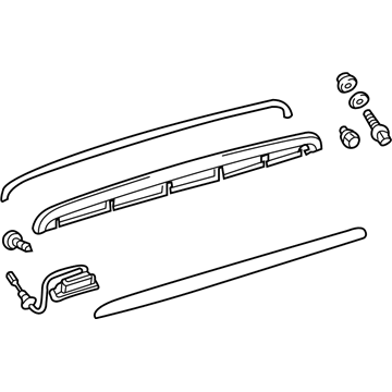Lexus 76801-0E010-A0 Garnish Sub-Assy, Luggage Compartment Door, Outside