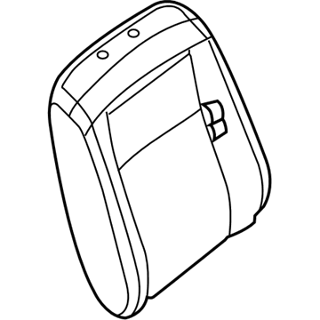 Nissan 87600-1PA6A Back Assembly-Front Seat With Side Air Bag