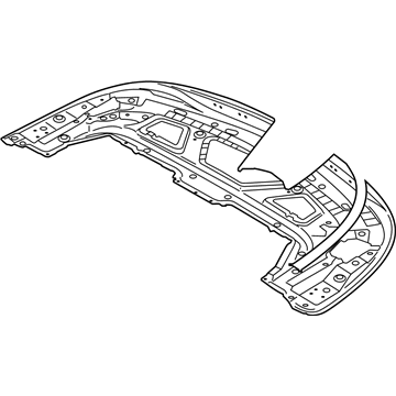BMW 41-00-7-385-778 Folding Top Compartment Lid, Prime-Coated