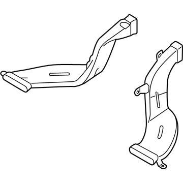 Hyundai 97360-3XAA0 Duct-Rear Heating, LH