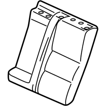 Honda 82521-TP6-A01ZA Cover, Left Rear Seat-Back Trim (Graphite Black)