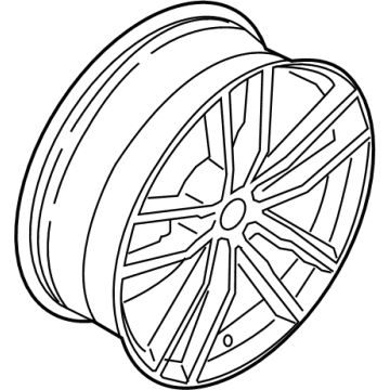 BMW 36-11-6-877-326 Light Alloy Rim Ferricgrey