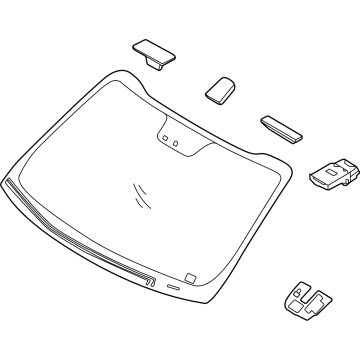 Kia 86111Q5AB0 GLASS-WINDSHIELD