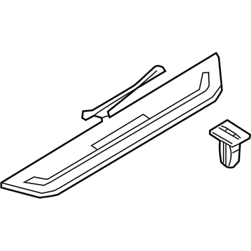 BMW 51-47-7-452-473 TRIM COVER FOR DOOR SILL, LI