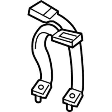 Hyundai 89830-2D500-OH Buckle-Double Rear Seat Belt, LH