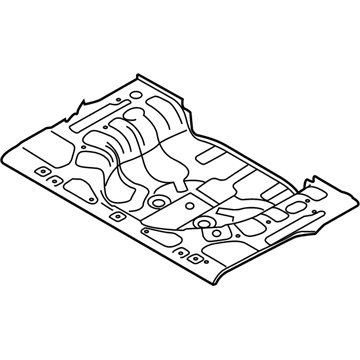 Kia 65513A7500 Panel-Rear Floor Rear