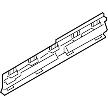 BMW 51-77-7-332-331 Supporting Strip, Side Sill, Middle Left