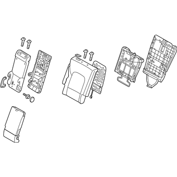 Hyundai 89300-4Z500-R5X Back Assembly-2ND Seat, LH