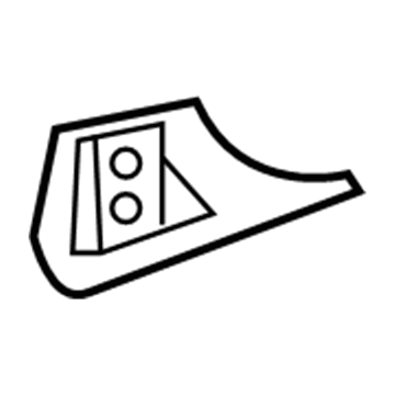 Lexus 57421-24010 Plate, Floor Side Rail, RH