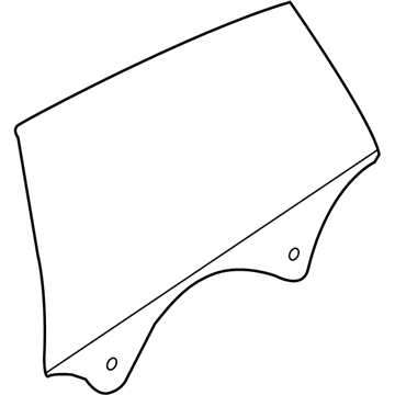 BMW 51-35-7-379-831 Side Window, Green, Door, Rear Left