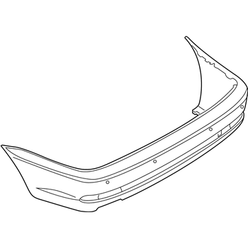 BMW 51-12-7-112-643 Panel, Bumper, Primed, Rear