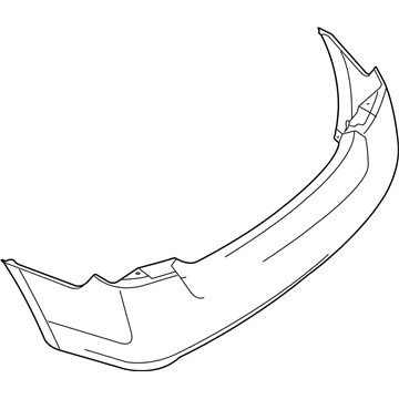 Nissan 85022-ET30J Rear Bumper Cover