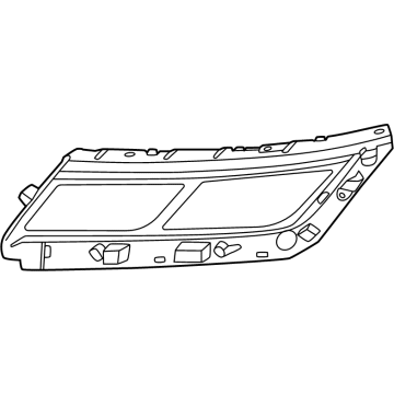 Hyundai 92136-S8500 GARNISH-HEAD LAMP NO.1, RH
