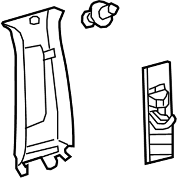 Lexus 62410-06200-A0 GARNISH Assembly, Center Pillar