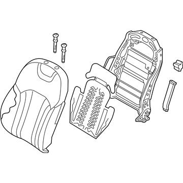 Hyundai 88404-B1300-PPR Back Assembly-Front Seat Passenger