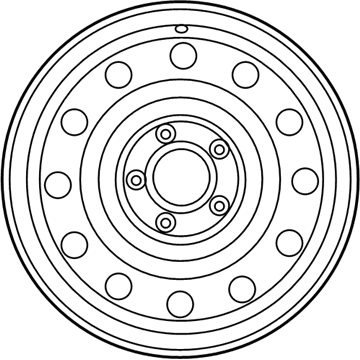 Kia 52910B0900 Wheel Assembly-Steel