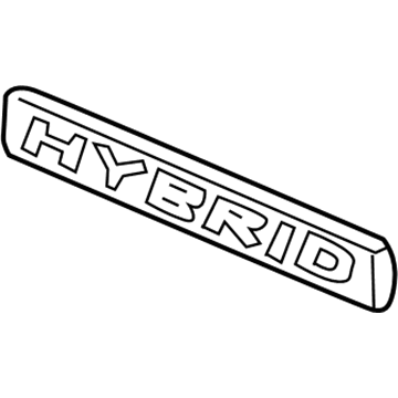 Honda 75723-TT1-A01 Emblem, Rear (Hybrid)