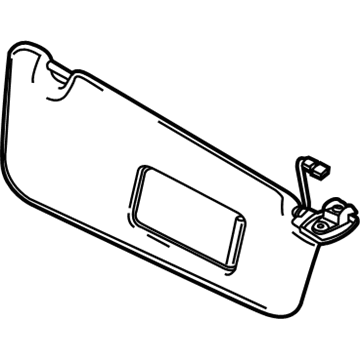 BMW 51-16-6-976-747 Left Sun Visor Make-Up Lamp