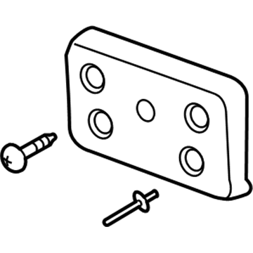 GM 84547540 License Bracket