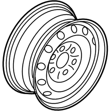 Ford 7L1Z-1015-B Wheel, Steel