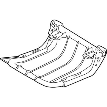 Nissan 88351-9BU0C FRAME ASSY-REAR SEAT CUSHION, LH