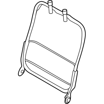 Nissan 88651-9BU0C FRAME ASSY-BACK, REAR SEAT LH