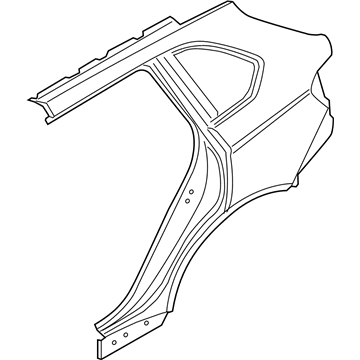 BMW 41-21-7-352-059 Left Rear Side Panel