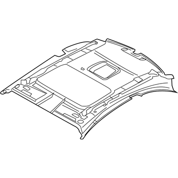 BMW 51-44-2-997-375 Headlining, Lift-Up & Slide-Back Sunroof