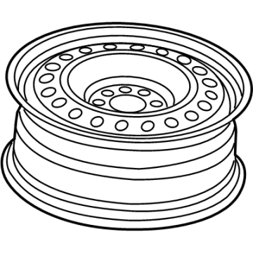 Mopar 4726429AA Steel Wheel 17 Inch