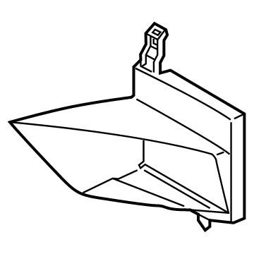 BMW 51-74-8-059-681 Air Duct Displaced Radiator Left