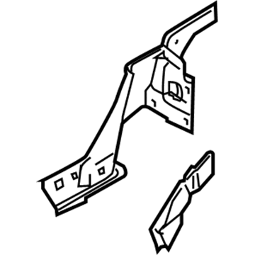 BMW 41-00-7-064-683 Left Inner Lateral Trim Panel