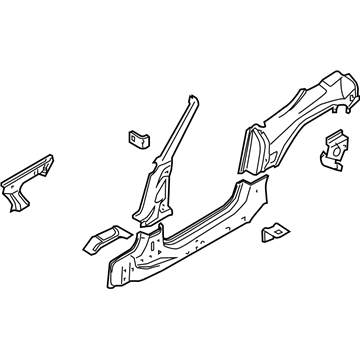 BMW 41-21-7-064-687 Side Frame, Exterior, Left