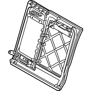 BMW 52-20-7-058-587 Backrest Frame, Left