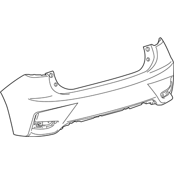 Lexus 52159-76904 Rear Bumper Cover, L/P