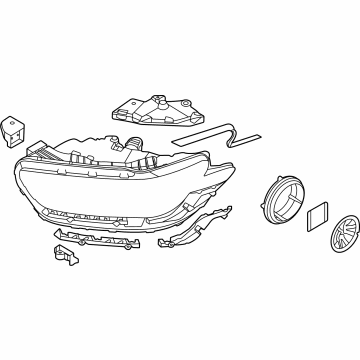 Hyundai 92103-D2510 Sub Assembly-Head Lamp, Lh
