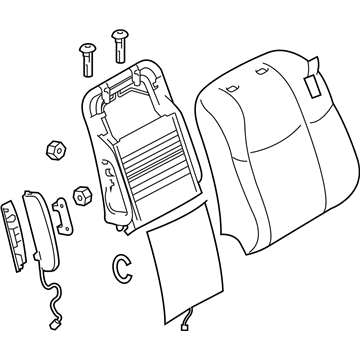 Infiniti 87600-1MA0A Back Assy-Front Seat
