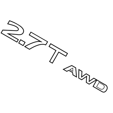 Ford FA1Z-5842528-L Nameplate