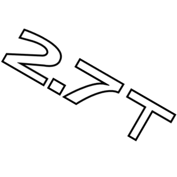 Ford FA1Z-5842528-K Nameplate