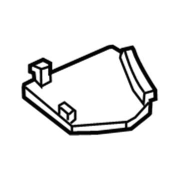 Acura 76201-TZ5-A01ZF Cover, Passenger Side Base (Forest Mist Metallic)