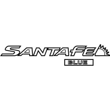 Hyundai 86310-CL020 EMBLEM-SANTAFE BLUE