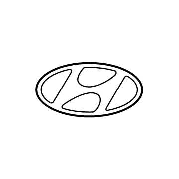 Hyundai 86300-S2000 Symbol Mark Emblem