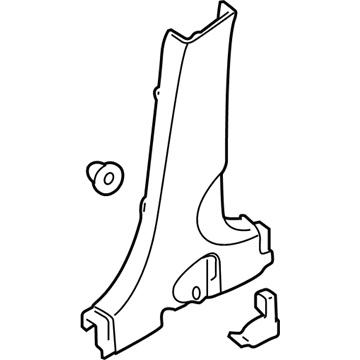 Hyundai 85835-2S000-9P Trim Assembly-Center Pillar Lower LH