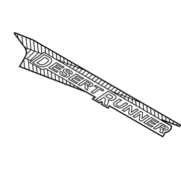Nissan 99098-9BF1A Rear Side Emblem (Desert Runner)